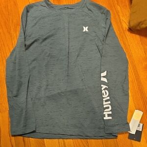 Hurley Boys Heather Green Long Sleeve Tee